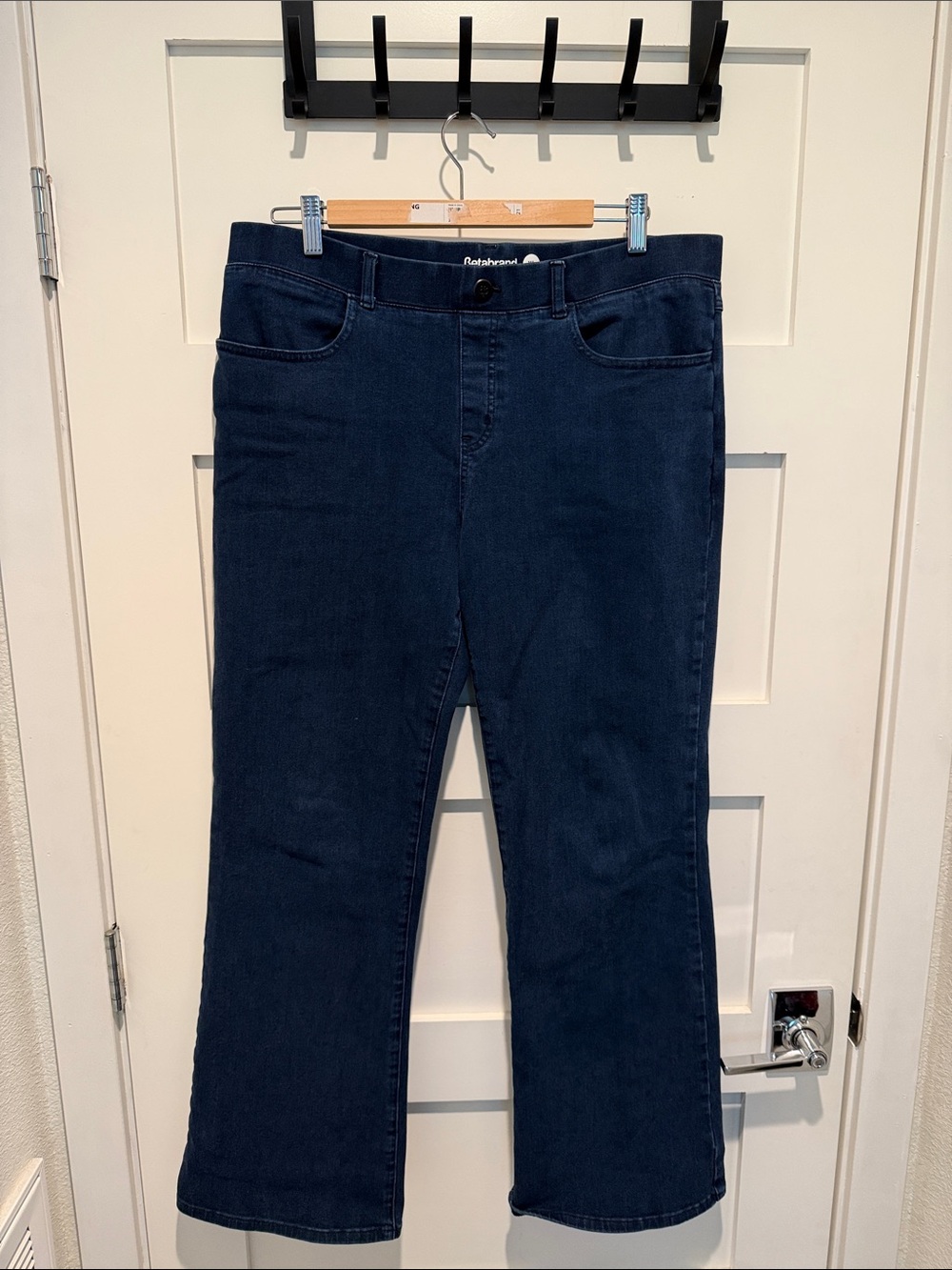 Betabrand Stretch Dark Blue Women's Bootcut Jeans